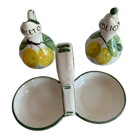 Lemon Ceramic Oil and Vinegar Set - Picture 5 of 6